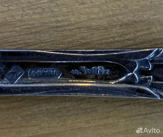 Мельхиоровая ложка для салата, СССР