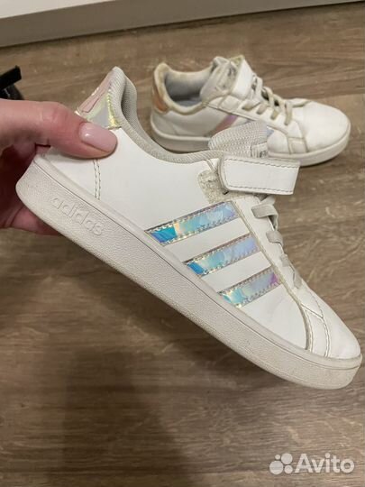 Кроссовки adidas grand court детские