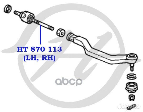 HT 870 113 - наконечник рулевой тяги honda HT 8