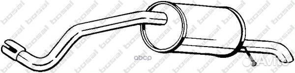 Глушитель зад.часть VW polo (9N ) 1.2 12V 2001