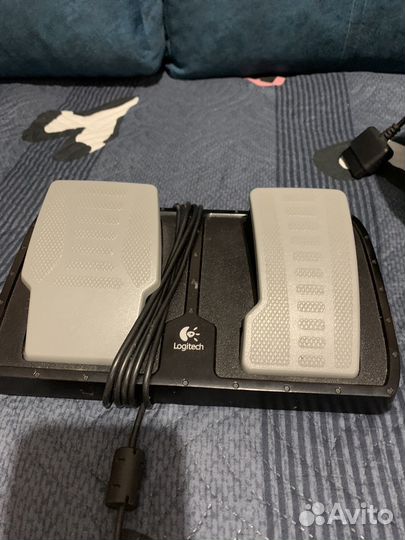 Игровой руль с педалями на PS2 logitech Rally