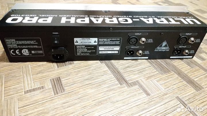 Графический эквалайзер Beringer GEQ3102