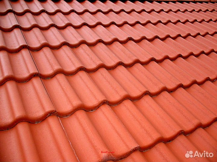 Braas Франкфурт красная Натуральная черепица череп