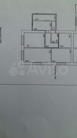 Дом 56,2 м² на участке 8,94 га