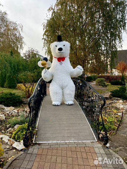 Ростовая кукла белый медведь на ваш праздник