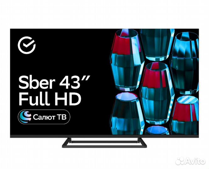 Телевизор Sber 43 дюйма новый 4K