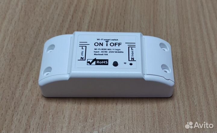 Wi - fi реле, умный выключатель 10А (2200 ватт)