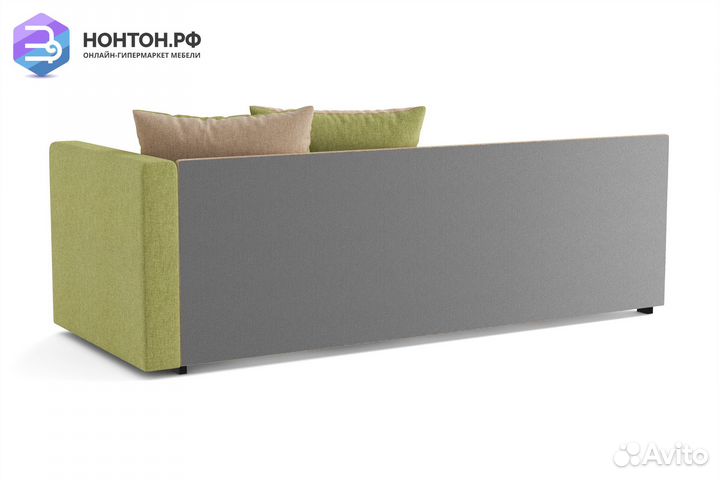 Диван Мальта зеленый / темно-бежевый