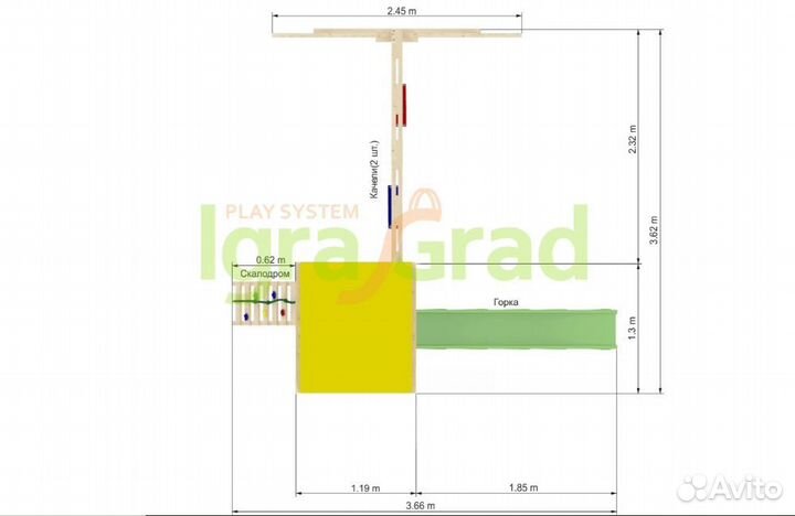 Детская площадка Игровой комплекс Крафтик