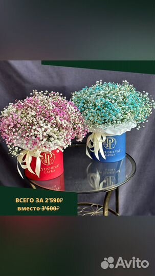 Пышный букет из гипсофилы