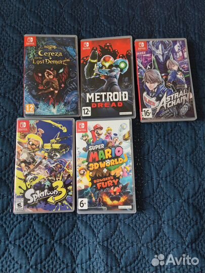 Картриджи nintendo switch (новые и распакованные)