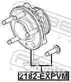 2182-expvm к-кт подшипника со ступицей Ford Ex