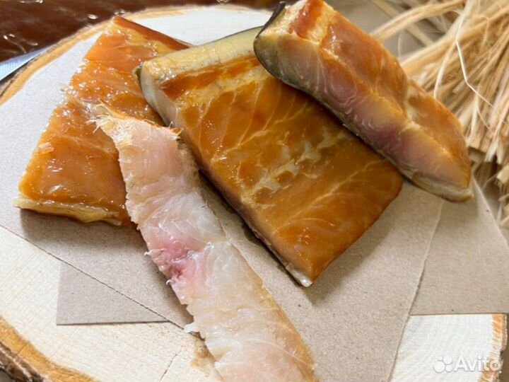 Сом холодного копчения пласт