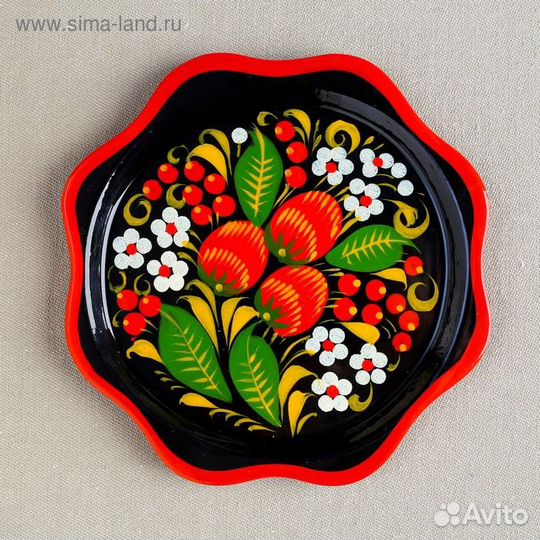 Тарелка «Малышка», 14140,5 см. хохлома