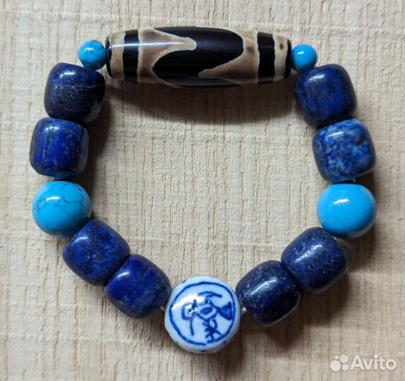 Браслет с бусиной Дзи