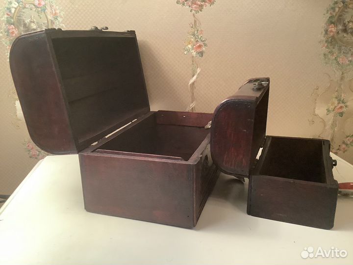 Подарочный комплект сундуков шкатулок