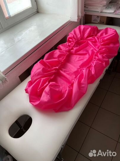 Чехол на кушетку черный (тату) белый блестящие