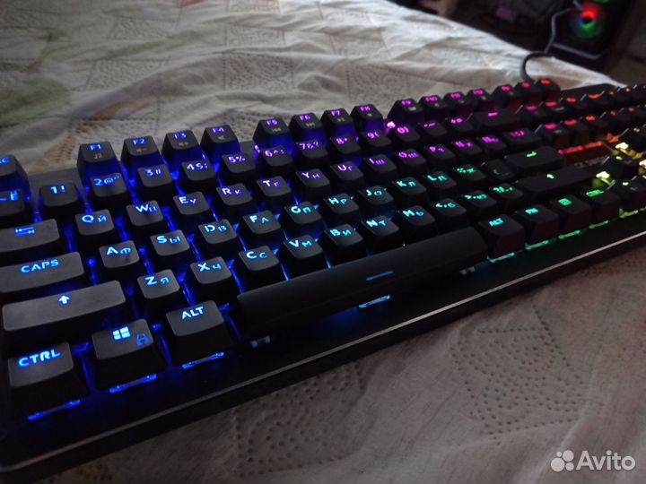 Игровая клавиатура dexp Black Sword RG8,черная