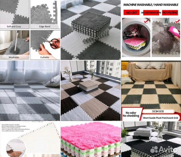 Коврик пазл мягкий