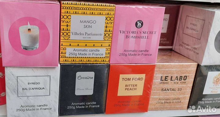 Ароматизированные свечи для дома в ассортименте