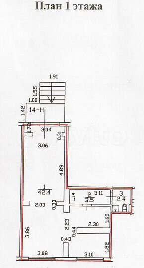 Торговое помещение, 48 м²