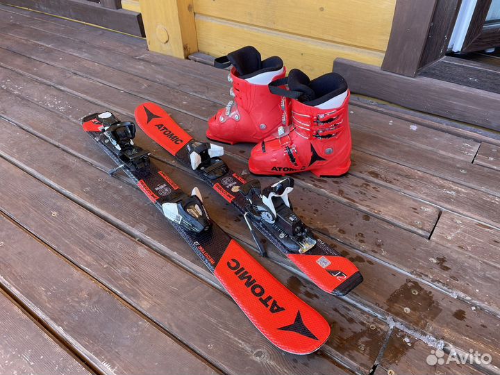 Горные лыжи Atomic Redster J2 SR, black/red, 80 см