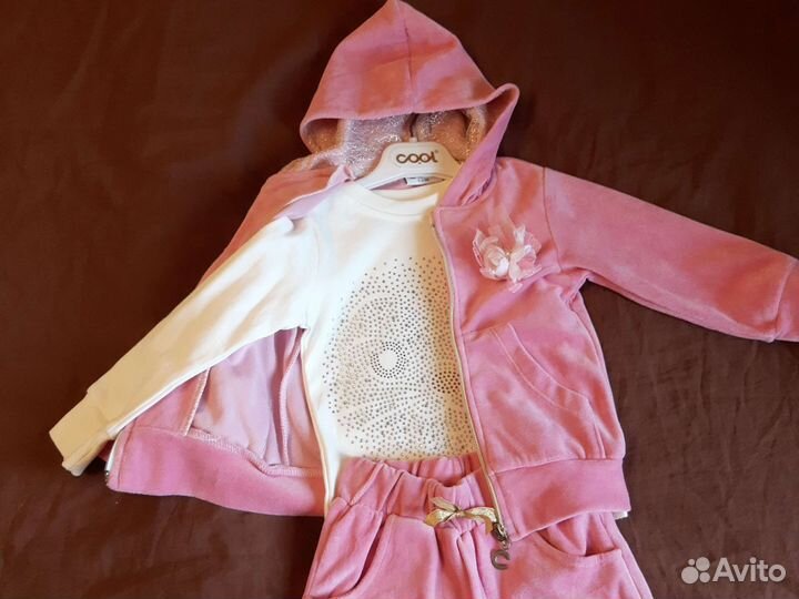 Спортивный костюм тройка на девочку 2-3 г