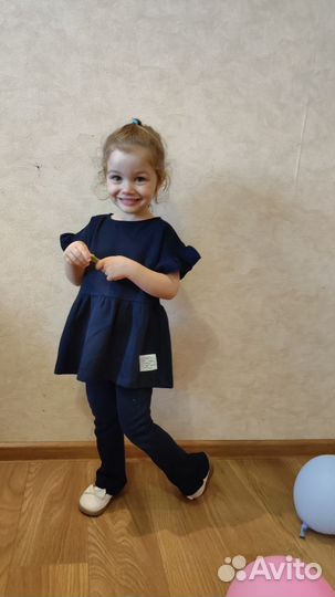 Костюм с леггинсами на девочку zara 104 116