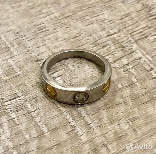 Кольцо Cartier сталь
