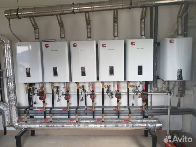 Конденсационный газовый 1конт котел 52квт Корея