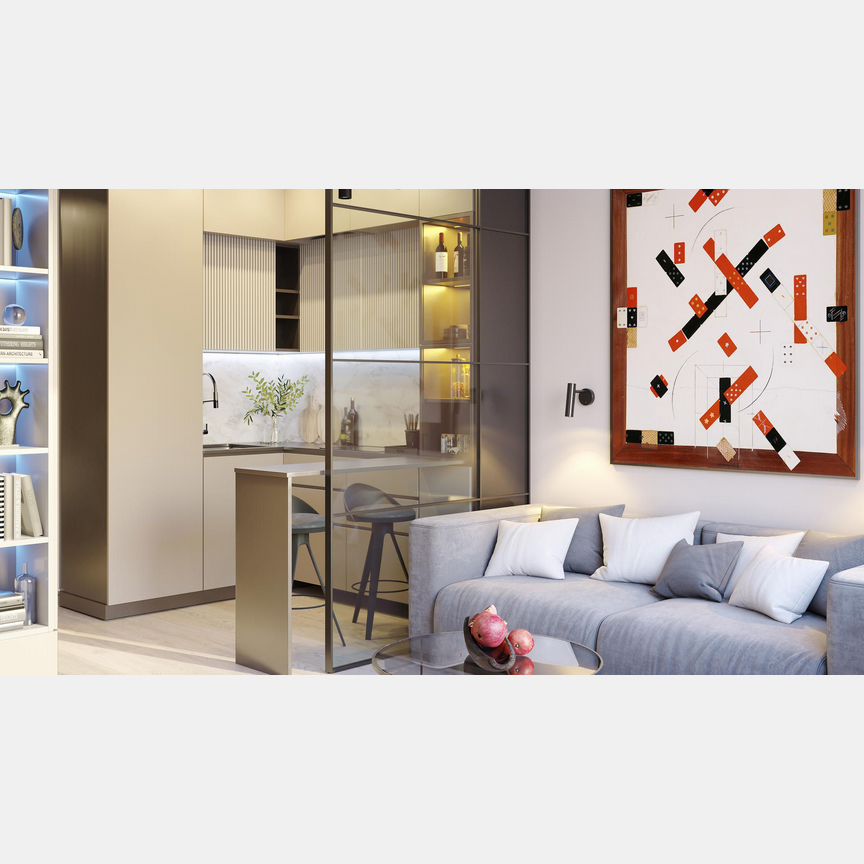 1-к. апартаменты, 41,7 м², 26/28 эт.