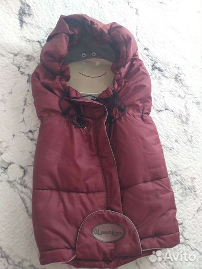 Конверт зимний овчина lider kids.В подарок комбез