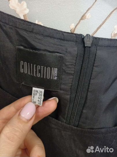 Платье Лён, классика, Collection чёрное