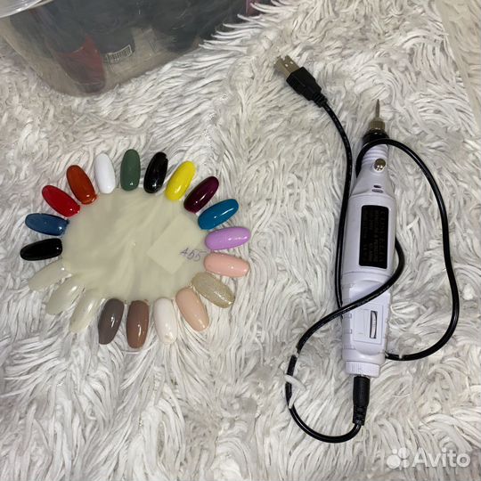 Набор для маникюра с лампой