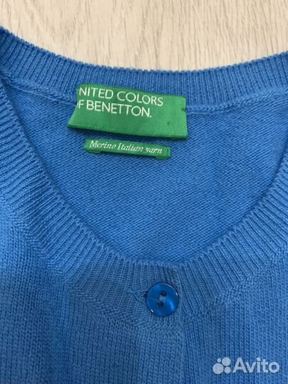 Кардиган из шерсти мериноса Benetton