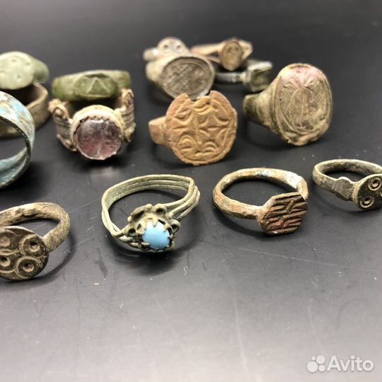 Старинные Кольца и Перстни 14шт. Есть редкие