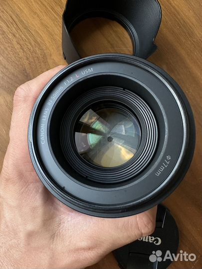 Объектив canon 50mm rf 1.2l