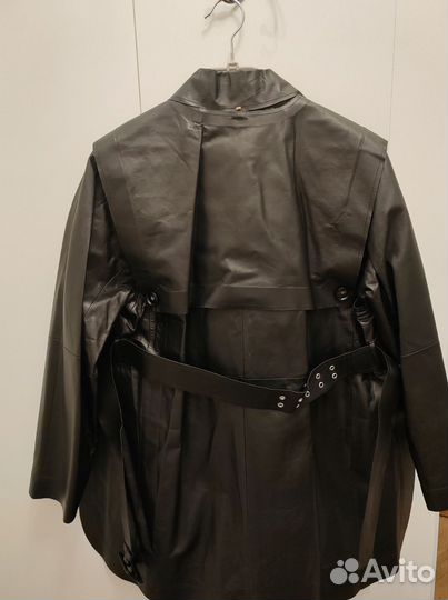 Кожаная куртка-трансформер max mara 44 it