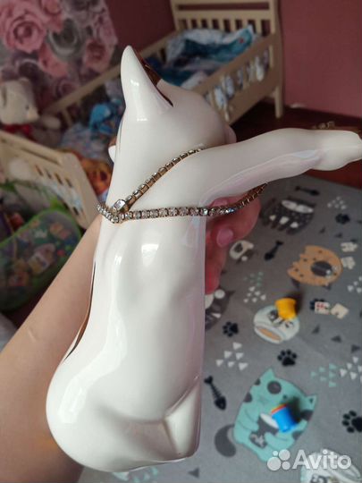 Фигурка керамическая с позолотой 