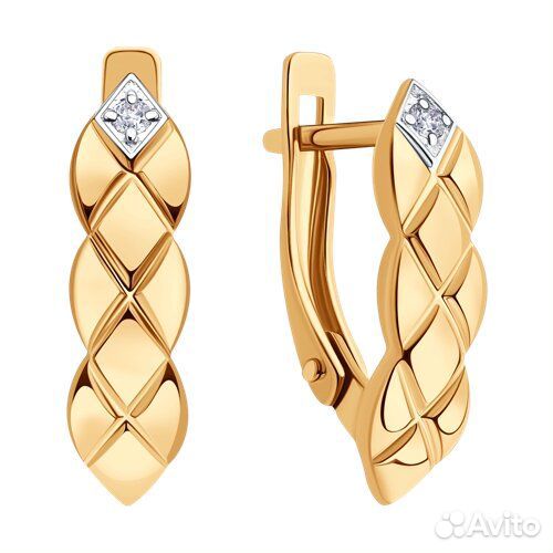 Серьги Diamant из золота, 51-120-00363-1