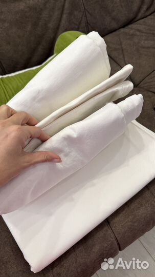 Постельное белье евро 100 хлопок бу