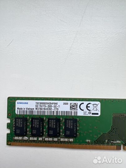 Оперативная память Samsung 1x 8GB DDR4