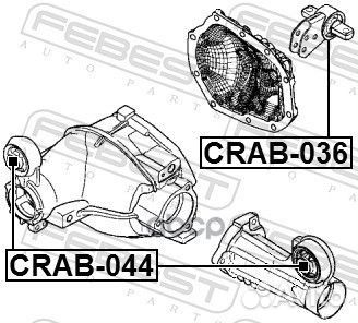 Сайленблок опоры дифференциала crab-036 Febest