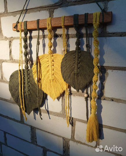 Панно интерьерное листья. Декор