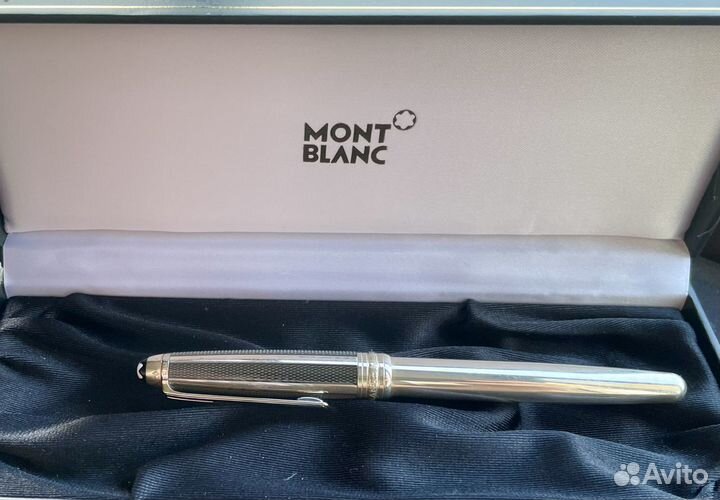 Montblanc перьевая ручка серебряная