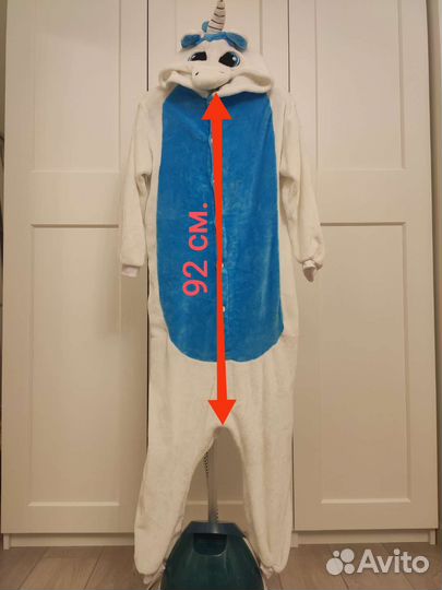 Пижама кигуруми Единорог S рост 148-159 12-14 лет