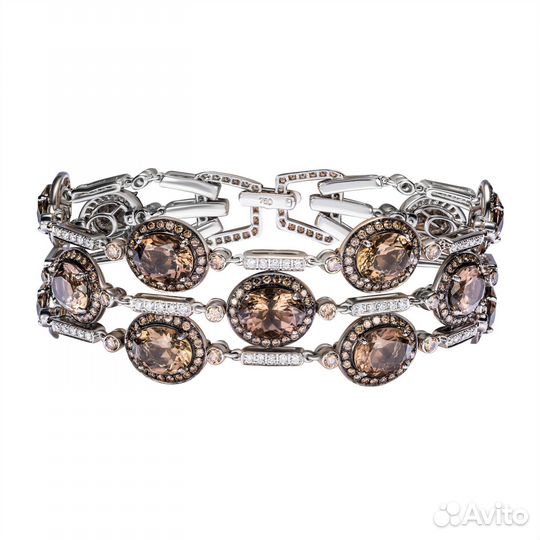 Комплект Bucherer с раухтопазами и коньячными брил