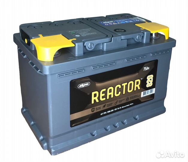 Новый аккумулятор akom Reactor 75Ah 820А П\П
