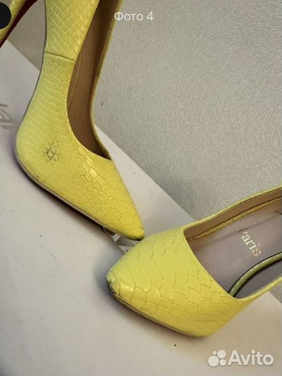 Желтые туфли 37 б/у