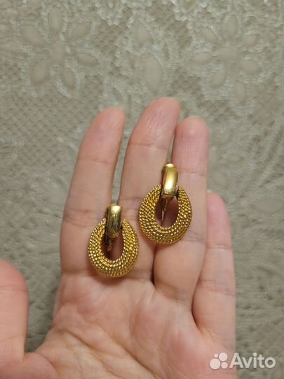 Серьги клипсы napier винтаж